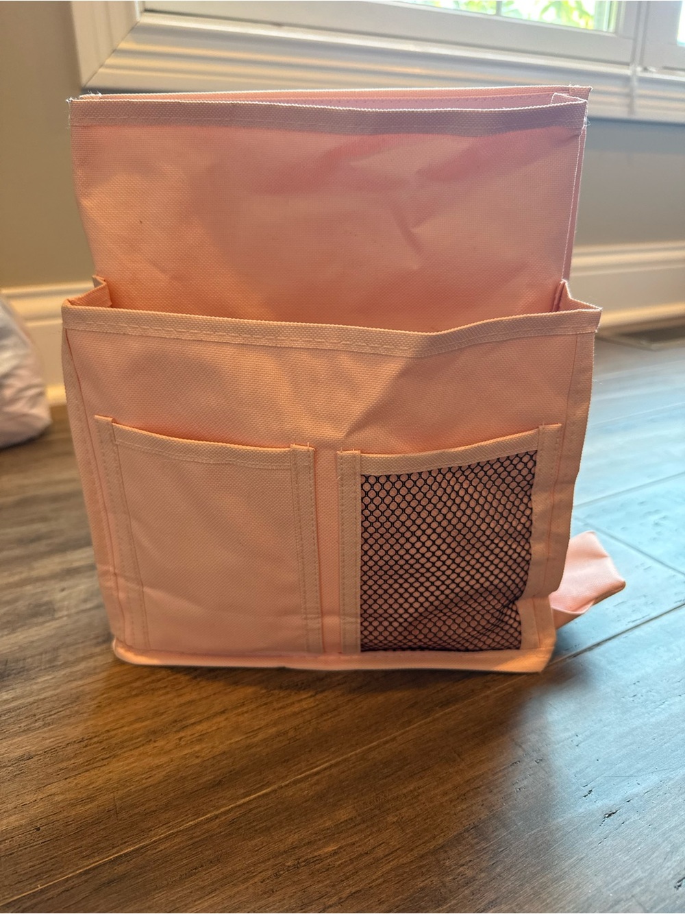 Pink Over-the-Side Bedside Organizer for Home Storage
